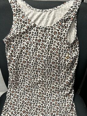 a new day Leopard Print Tank Top in Cream and Brown